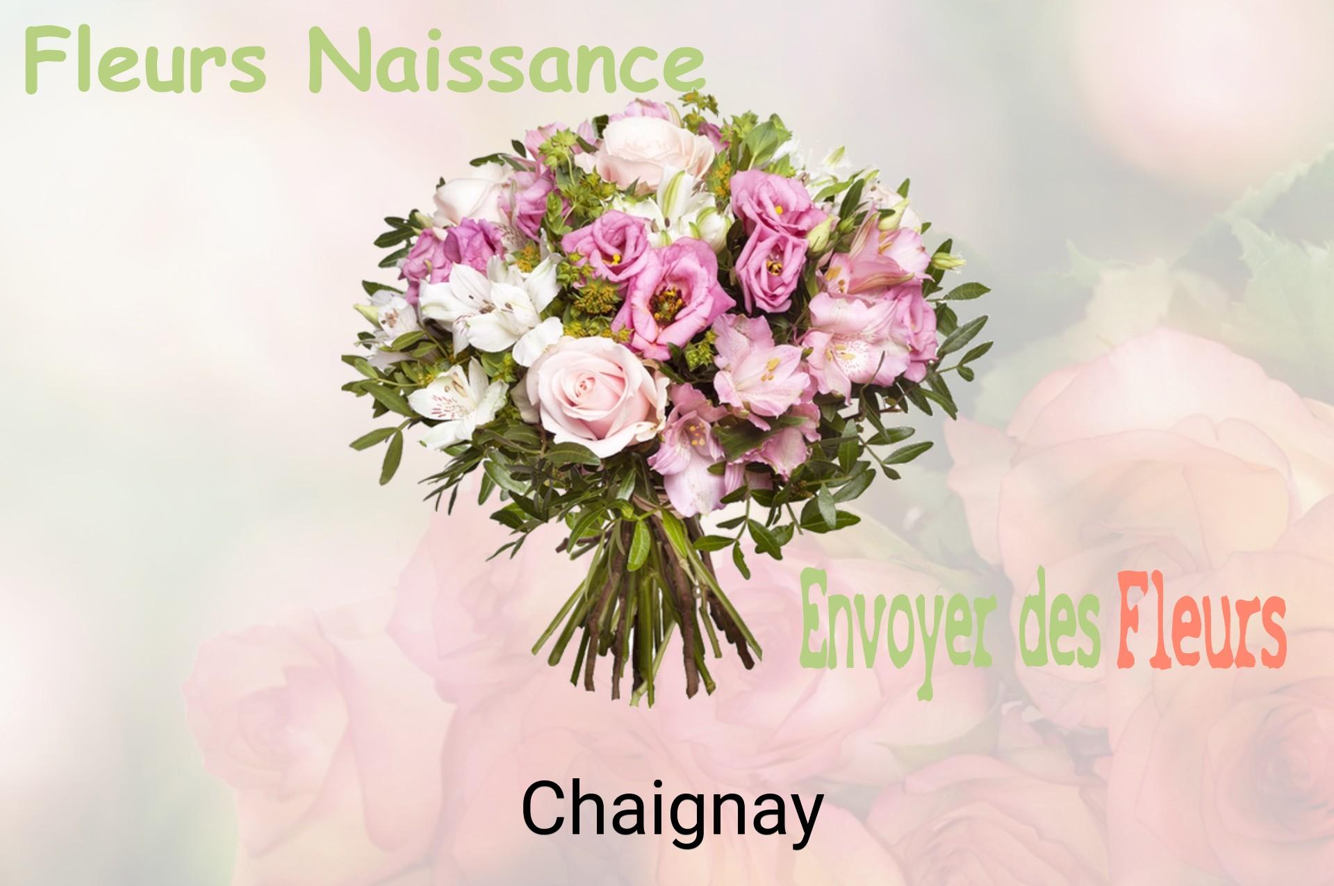 Bouquet de fleurs de naissance livré à Chaignay